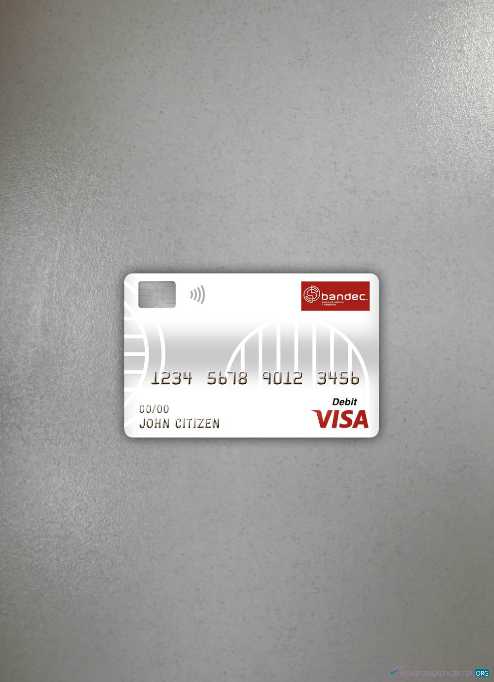 Download Cuba Bandec banco de credito y comercio bank visa debit card photolook front Photoshop template